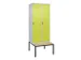 locker voor scheiding van kleding,HxBxD 2120x800x815mm,2vak
