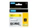 Labeltape Dymo Rhino 18432 12mmx5.5m Vinyl Zwart Op Geel