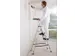 trapladder,eenzijdig,5treden,bordes m. antislip elementen,balk L 1,8m