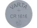 Batterij Varta knoopcel CR1616 lithium blister à 1stuk