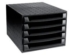 Ladenbox Exacompta Ecoblack Open Zwart 5 Laden A4+