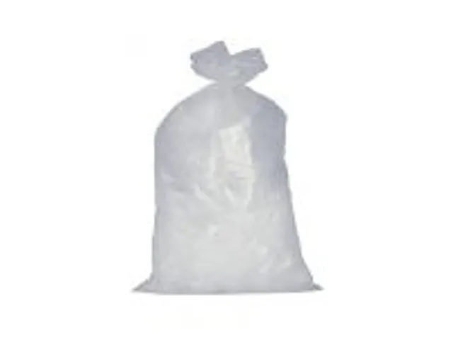 Afvalzak HDPE transparant 60x75x5 met trekband 600 Stuks