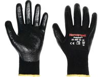 Handschoen Polytril Mix, Maat 9 Nitril Zwart