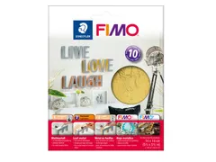 Bladmetaal Fimo 14x14cm 10vel goud