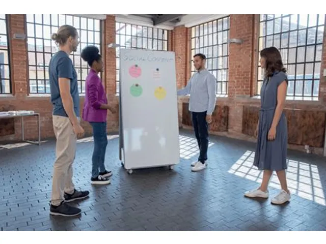 Nobo Move & Meet mobiel whiteboard mededelingenbord 180x90cm