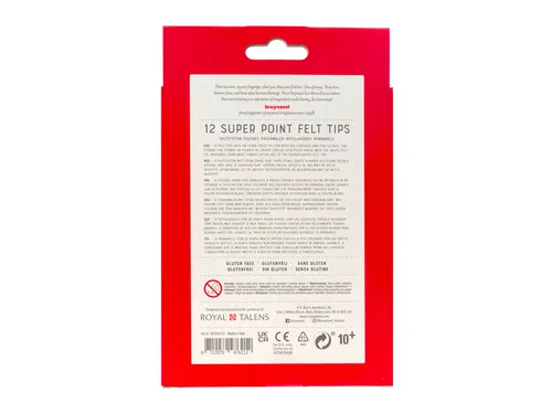 Kleurstift Bruynzeel Teens Super Point set à 12 kleuren