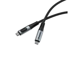 S+C Usb-C/Usb-C Kabel zwart 240W 31849 40Gbps 1.20m
