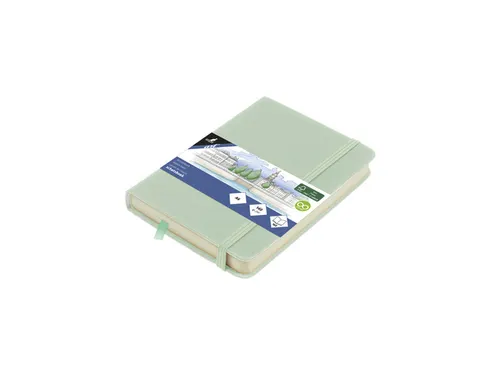 Schetsboek Kangaro A6 mint PU hardcover 80 blad 140 grams roomwit papi