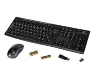 OUTLET Logitech Draadloos Toetsenbord MK270 AZERTY + Compacte muis Zwa - 4