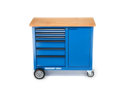 1504 0321 Rolwerkbank met 6laden