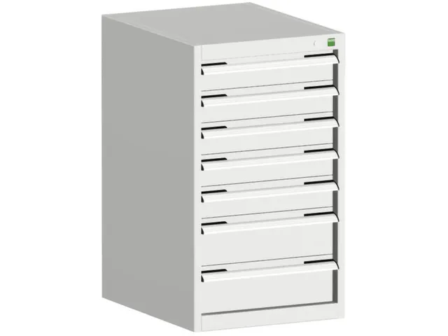 ladekast HxBxD 900x525x650mm 7laden romp RAL7035 front RAL7035