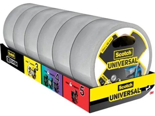 ducttape Universal, ft 48 mm x 25 m, zilver