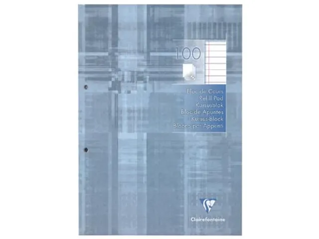 Clairefontaine Cursusblok A4 Gelijnd Met Kantlijn