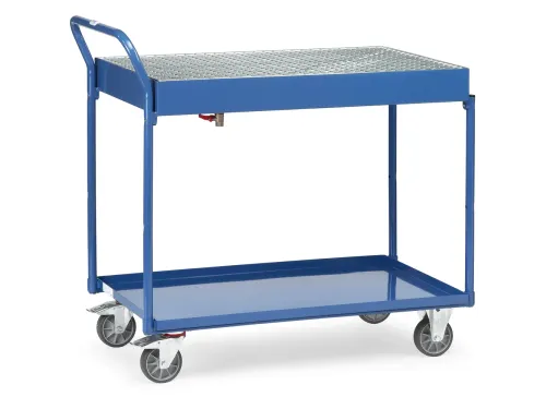 Tafelwagen Met Bak 2722 300kg 2 Etages Staalplaat 1000x600mm
