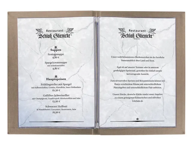 Menukaart map Sigel A4 bruin voor 8 blad