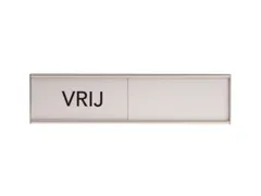 Design Schuifbord Aluminium Vrij Bezet Wit 100x25mm