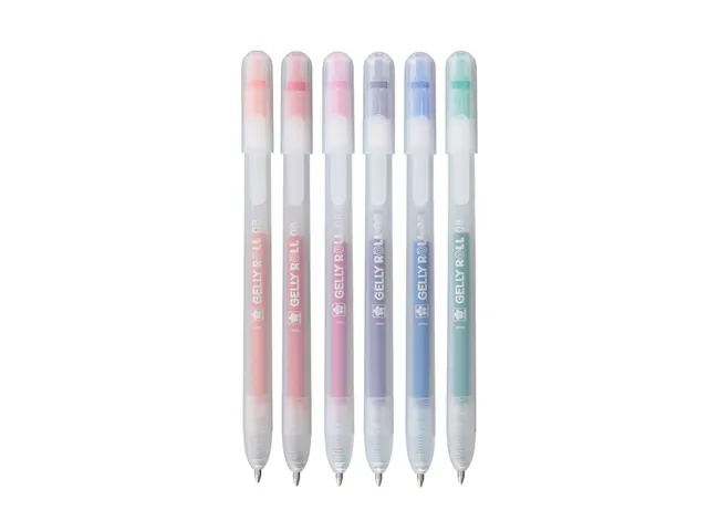 Gelschrijver Sakura Gelly Roll Stardust 08 klikfunctie set à 6 kleure