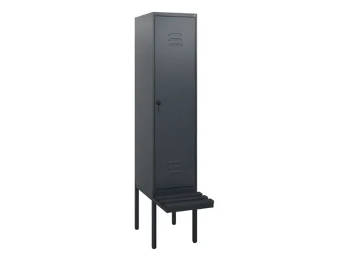 locker met bank,HxBxD 1950x400x815mm,1vak,vak B 400mm,draaigrendel