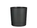 Plantenpot Mica Coco met schotel rond antraciet 23.5 x 22.5 cm