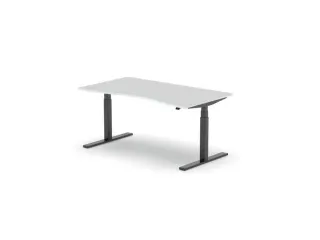 Elektrisch ihv bureau,HxBxD 650-1310x1600x900/800mm,blad wit - 1