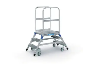 Bordestrap Aluminium Bordes 720x 600x 800mm 2x3treden Aluminium - 5