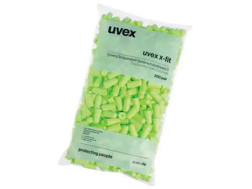 Uvex X-FIT oordoppen, SNR 37 dB, pak van 200 paar