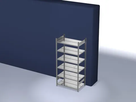 dossierstelling,grondveld,HxBxD 2000x1060x635mm,vaklast 90kg