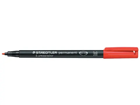 Viltstift Staedtler OHP Lumocolor 317 Medium 1.0mm Rood