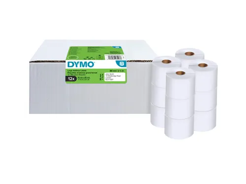 Etiket Dymo 99831 adressering 36x89mm 12 rollen á 260 stuks wit
