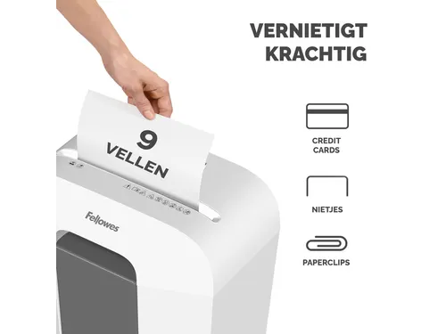 Papiervernietiger Fellowes LX50 4x37mm wit
