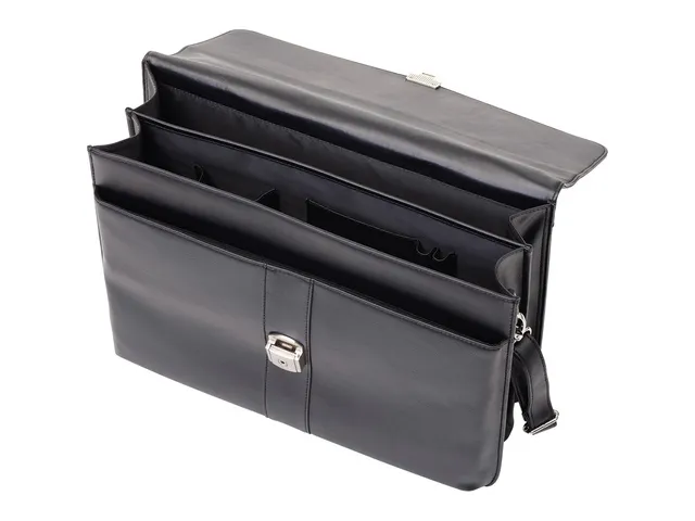 Serviette Alassio Pescara imitation cuir noir