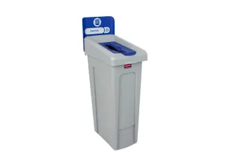 Slim Jim Recyclingstation Papier Inwerpopening 87 Liter Rubbermaid - 1