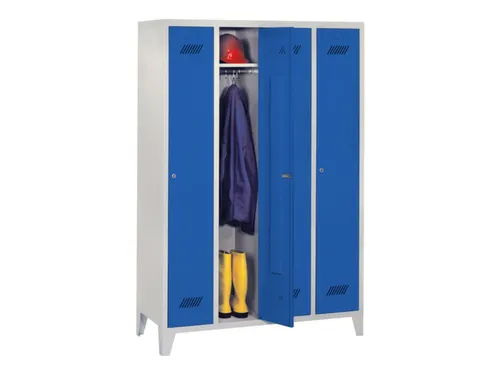 locker,HxBxD 1850x1200x500mm,4vak,vak B 300mm,RAL7035,front RAL5010