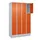 lockerkast,HxBxD 1950x1200x500mm,4x3vakken,vak B 300mm,cil.-slot