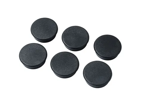 Magneten Milelx 25mm zwart set a 6 st.