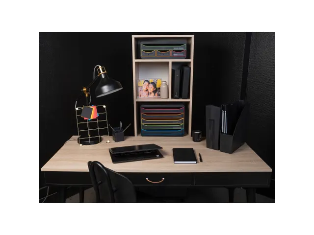 Module de classement Toolbox 4 tiroirs Black Office - Noir/arlequin