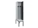 locker met bank,voor scheiding van kleding,HxBxD 2120x400x815mm,1vak