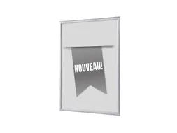 Kliklijst A1 complete set met print "NOUVEAU" Grijs