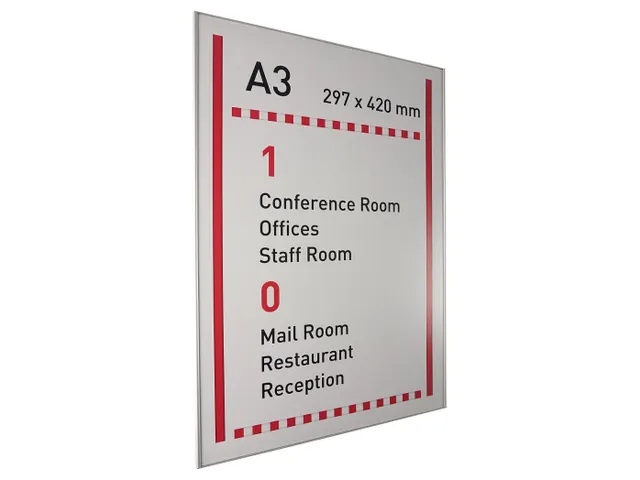 Menoor Deurbord Premium Vlak A3