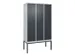 locker voor scheiding van kleding,HxBxD 2120x1200x500mm,3vak