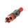 Mannelijke Rca Plug - Vernikkeld - Rood