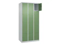 lockerkast,HxBxD 1850x900x500mm,3x5vakken,vak B 300mm,cil.-slot