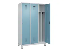 locker voor scheiding van kleding,HxBxD 1950x1200x500mm,3vak