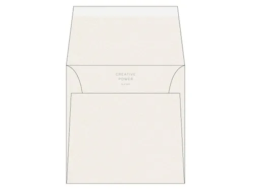 Vierkante envelop 170x170mm Strip Rives Tradition Gebroken Wit
