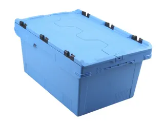 Euronorm-herbruikbare bakken,HxLxB 199x600x400mm,PP,blauw - 2