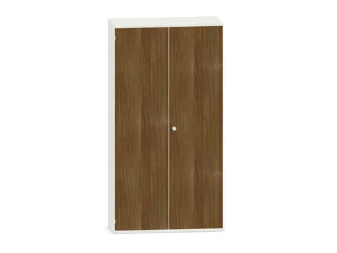 kantoorkast,HxBxD 1920x1000x430mm,decor romp wit,decor front noten