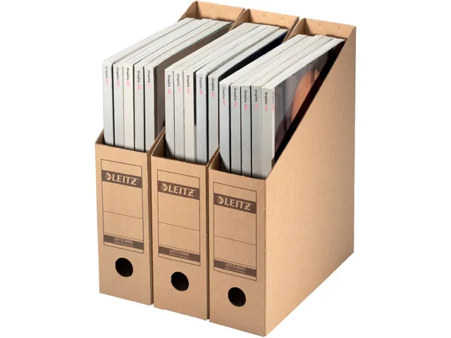 Premium tijdschrifthouder bruin