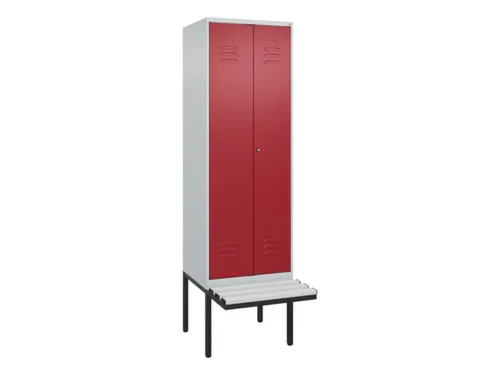 locker voor scheiding van kleding,HxBxD 2120x600x815mm,2vak