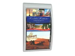 wandfolderhouder HxBxD 650x395x95mm 4x vak 240x320mm aluminium