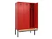 locker met bank,voor scheiding van kleding,HxBxD 2120x1200x815mm,3vak